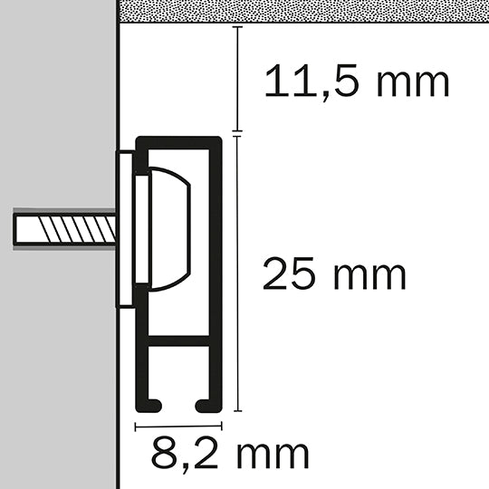 STAS Cliprail (Installationskit enthalten)