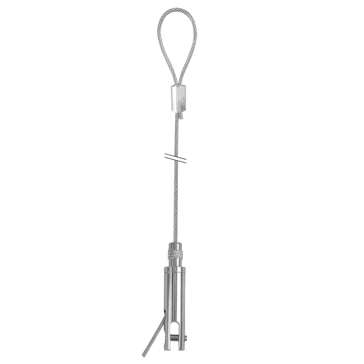 STAS-Aufhängeset für Paneele bis 4 mm, starker Halt mit 1,5 mm Stahlkabel.