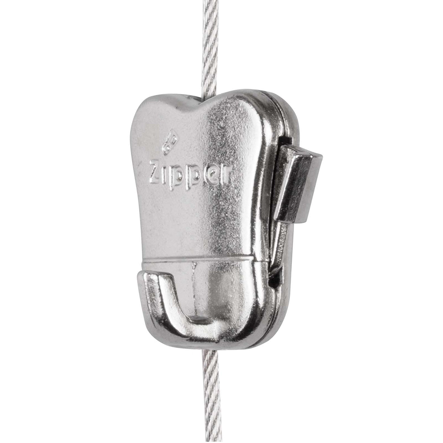 STAS Zipper: Der ideale bilderaufhänger für Perlonschnur oder Stahlseil bis 15 bzw. 20 kg.