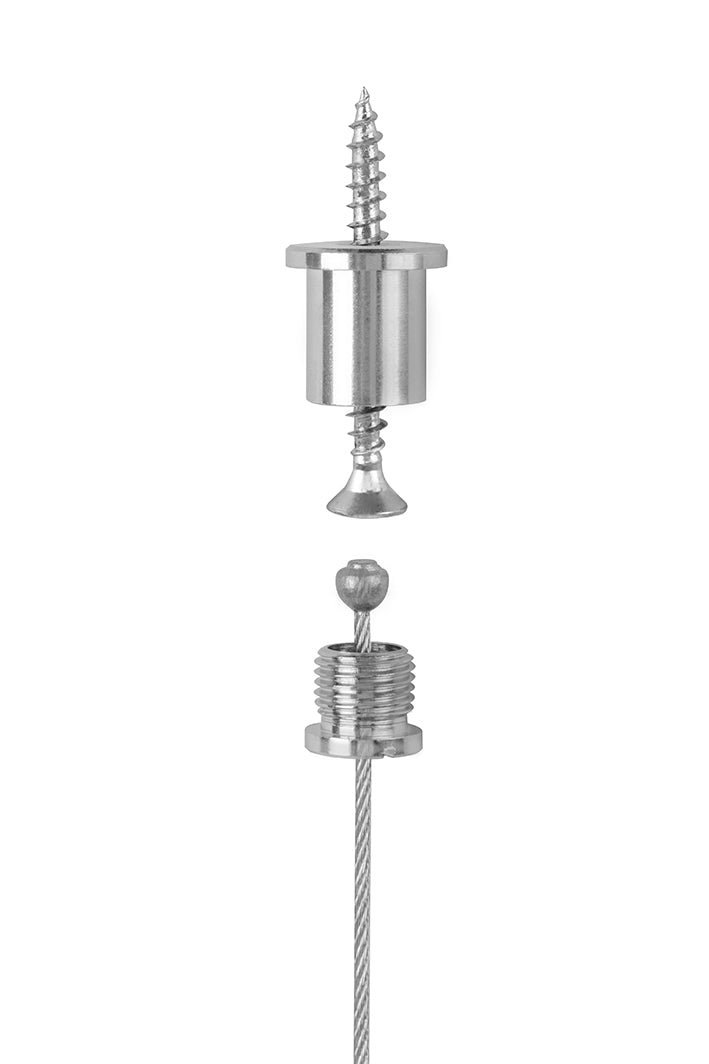 Kabel Deckenbefestigung, höhenverstellbar, 1,5 mm Stahl