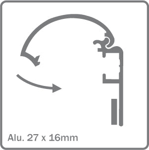 STAS Poster Snap: Stilvoller Aluminium Poster Clip.