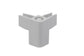 Multirail - Raccord d’angle.Aluminium. 